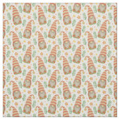 Waterverf Scandinavian Gnome Cute Kerstmis Stof (Swatch)