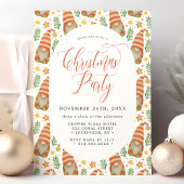 Waterverf Scandinavian Gnome Cute Kerstparty Kaart