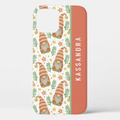 Waterverf Scandinavische Gnome Custom Kerstmis Cas Case-Mate iPhone Case (Achterkant)