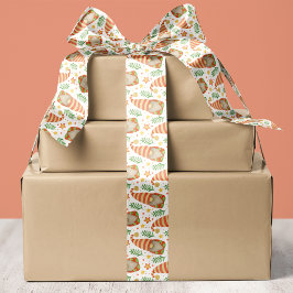 Waterverf Scandinavische Gnome Kerst Satijnen Lint