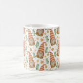 Waterverf Scandinavische Kabouter Monogram Kerstmi Koffiemok (Center)