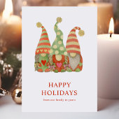 Waterverf Scandinavische kerstKaart Feestdagen Kaart