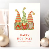 Waterverf Scandinavische kerstKaart Feestdagen Kaart