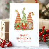 Waterverf Scandinavische kerstKaart Feestdagen Kaart