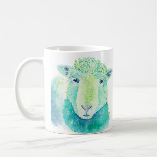 Waterverf Schaap Mok (Links)