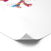 Waterverf schaatsen poster (Hoek)