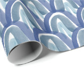 Waterverf Schalen in Blauw Cadeaupapier (Rol Hoek)