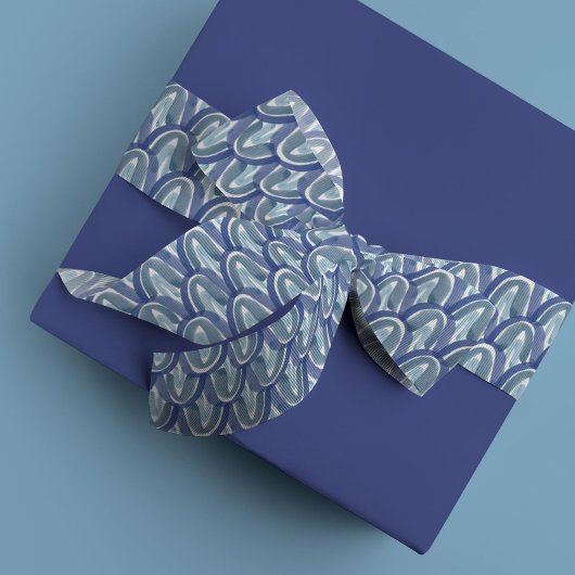 Waterverf Schalen in Blauw Grosgrain Lint