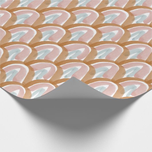 Waterverf schalen in Earth Tones Cadeaupapier (Hoek)