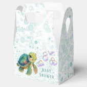 Waterverf Schattig Baby shower met schroefblokken Bedankdoosjes (Geopend)