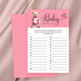 Waterverf schattig beer Baby shower spel