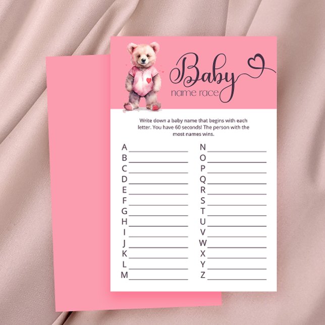 Waterverf schattig beer Baby shower spel (Creator heeft geüpload)