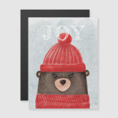 Waterverf schattig beer. Kerstbos (Voorkant / Achterkant)