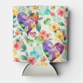 Waterverf schattig bloesbloesem blikjeskoeler (Voorkant)