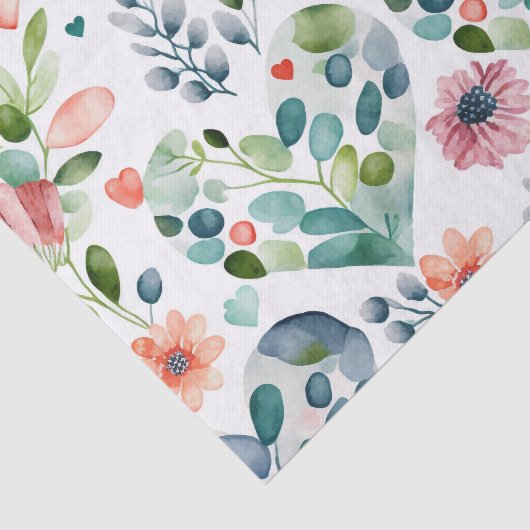 Waterverf schattig bloesbloesem tissuepapier (Detail)