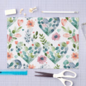 Waterverf schattig bloesbloesem tissuepapier (Craft)