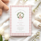 waterverf schattig Duckling Roze Baby shower Kaart