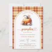 Waterverf schattig Een lief klein pompoen herfst p Kaart (Voorkant)