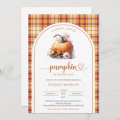 Waterverf schattig Een lief klein pompoen herfst p Kaart (Voorkant / Achterkant)