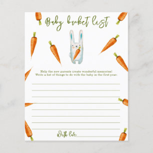 Waterverf schattig konijn - Baby bucket list