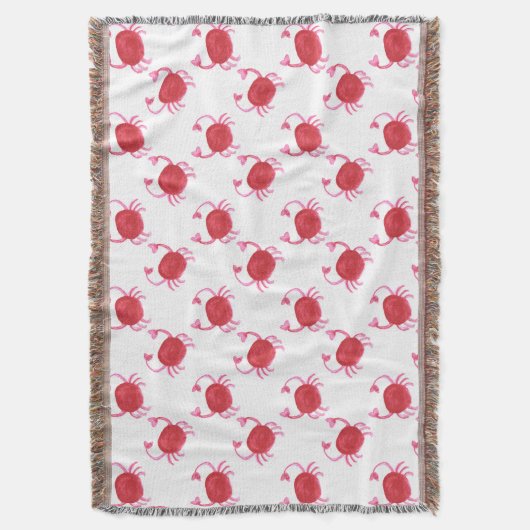 waterverf schattig ontwerp van het strand deken (Voorkant Verticaal)