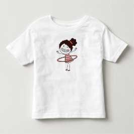 Waterverf Schattig Stokpoppetje Grote Glimlach Moo Kinder Shirts