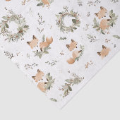 Waterverf  schattig vos kerstpatroon tissuepapier (Detail)