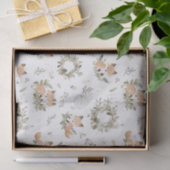 Waterverf  schattig vos kerstpatroon tissuepapier (Geschenk)