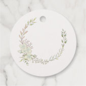 Waterverf schattige Angel Baby Baptisme Bedankjes Labels (Achterkant)