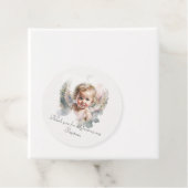 Waterverf schattige Angel Baby Baptisme Bedankjes Labels (In situ)