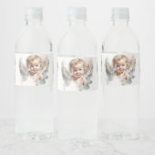Waterverf schattige Angel Baby Baptisme Waterfles Etiket (Flessen)