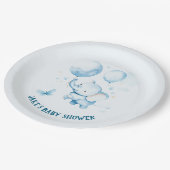 Waterverf Schattige Baby Elephant Paper Bord (Gekanteld)