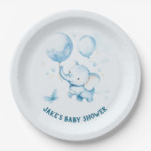 Waterverf Schattige Baby Elephant Paper Bord (Voorkant)