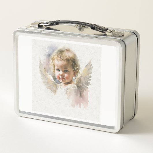 Waterverf schattige baby-engelsticker (Achterkant)