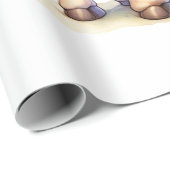 Waterverf schattige baby giraffe cadeaupapier (Rol Hoek)