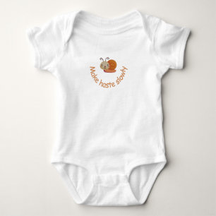 Waterverf schattige baby slak romper