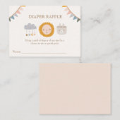 Waterverf Schattige Baby Speelgoed Luierloof Informatiekaartje (Voorkant / Achterkant)