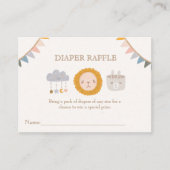 Waterverf Schattige Baby Speelgoed Luierloof Informatiekaartje (Voorkant)