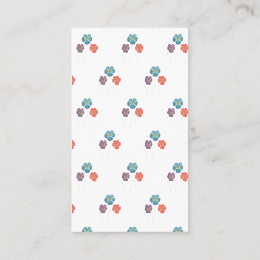 Waterverf Schattige Chicken Family Luier Raffle Informatiekaartje (Achterkant)