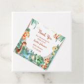 Waterverf Schattige Dinosaur Boy Baby shower Bedankjes Labels (In situ)