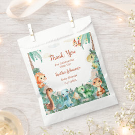 Waterverf Schattige Dinosaur Boy Baby shower Bedankzakje