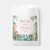 Waterverf Schattige Dinosaur Boy Baby shower Bedankzakje (Voorkant)