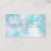 Waterverf Schattige Dolfijnen- en Floral-Baby Informatiekaartje (Achterkant)