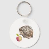 Waterverf schattige egel en appel sleutelhanger (Achterkant)