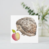 Waterverf schattige egel- en appelwortel (Staand voorkant)