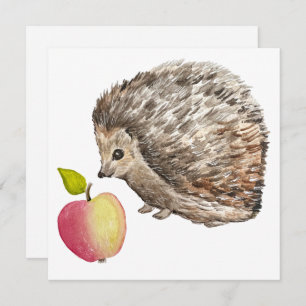 Waterverf schattige egel- en appelwortel