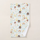 Waterverf schattige Engelsen en sterren Bad Handdoek (Handdoek)