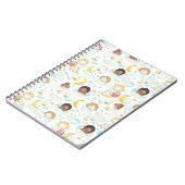 Waterverf schattige Engelsen en sterren Notitieboek (Linkerzijde)