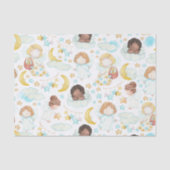 Waterverf schattige Engelsen en sterren Tissuepapier (Voorkant)