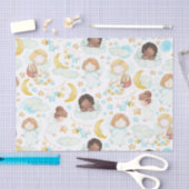 Waterverf schattige Engelsen en sterren Tissuepapier (Craft)